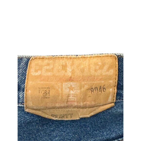 vintage Denim Mens Bermuda Shorts Size 30 Dark Wash Casual Style - Picture 4 of 5